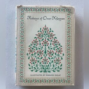 Rubaiyat of Omar Khayyam Vintage Hardcover Illustrated Book FitzGerald